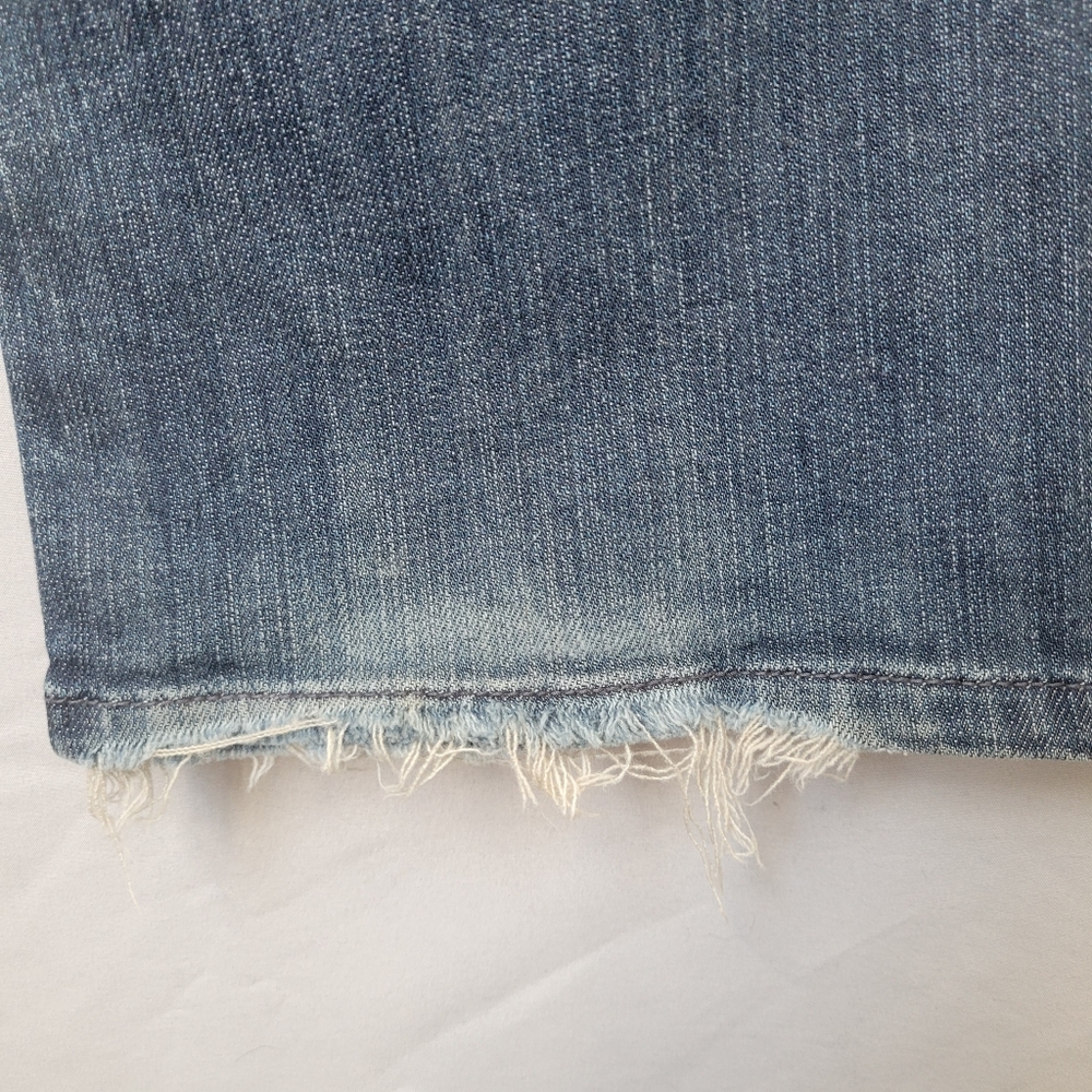 Seven 7 Women's Straight Leg Denim Jeans Dark Wash 12 - Picture 10 of 16
